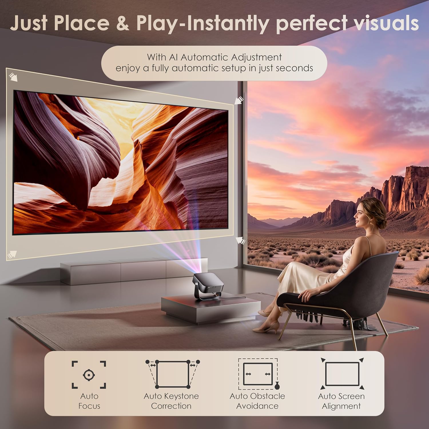 Thumbnail 3 de ZENTALITY Mini Projector