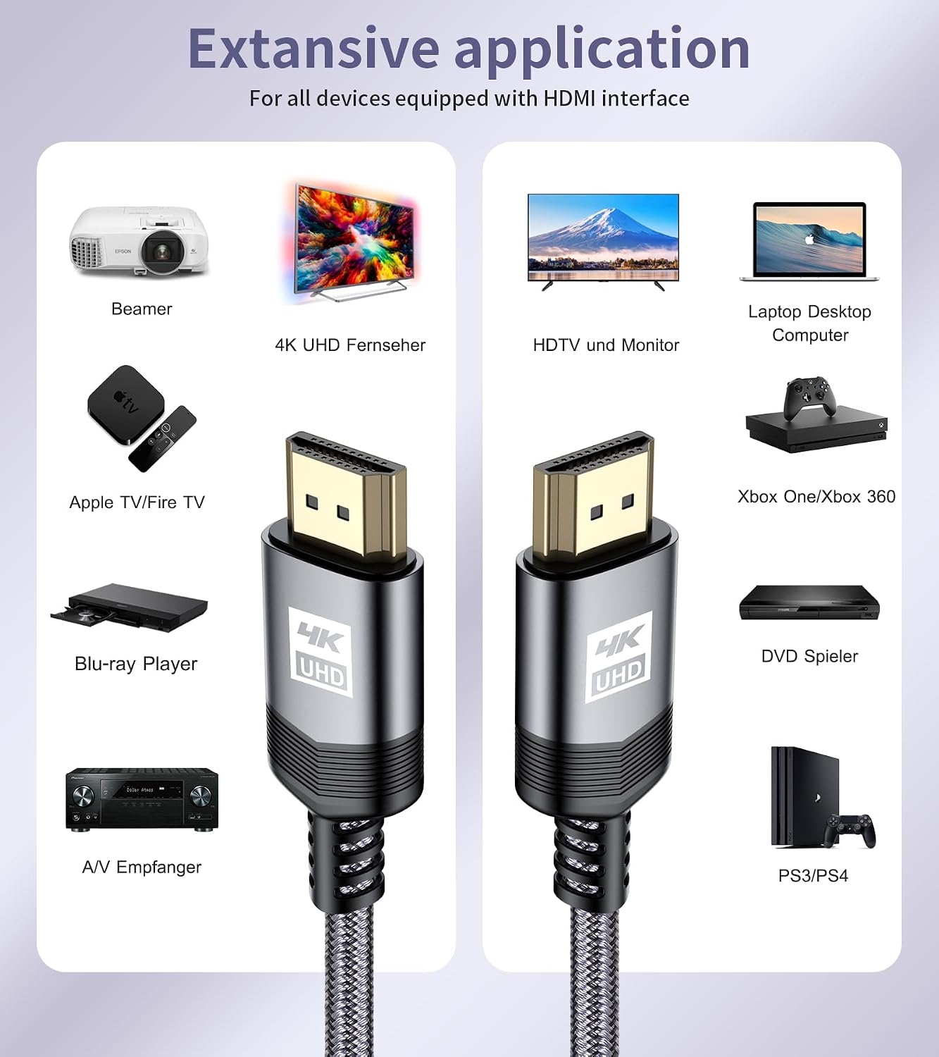 Detalle 2 de AviBrex 4K HDMI Cable 6m 18Gbps
