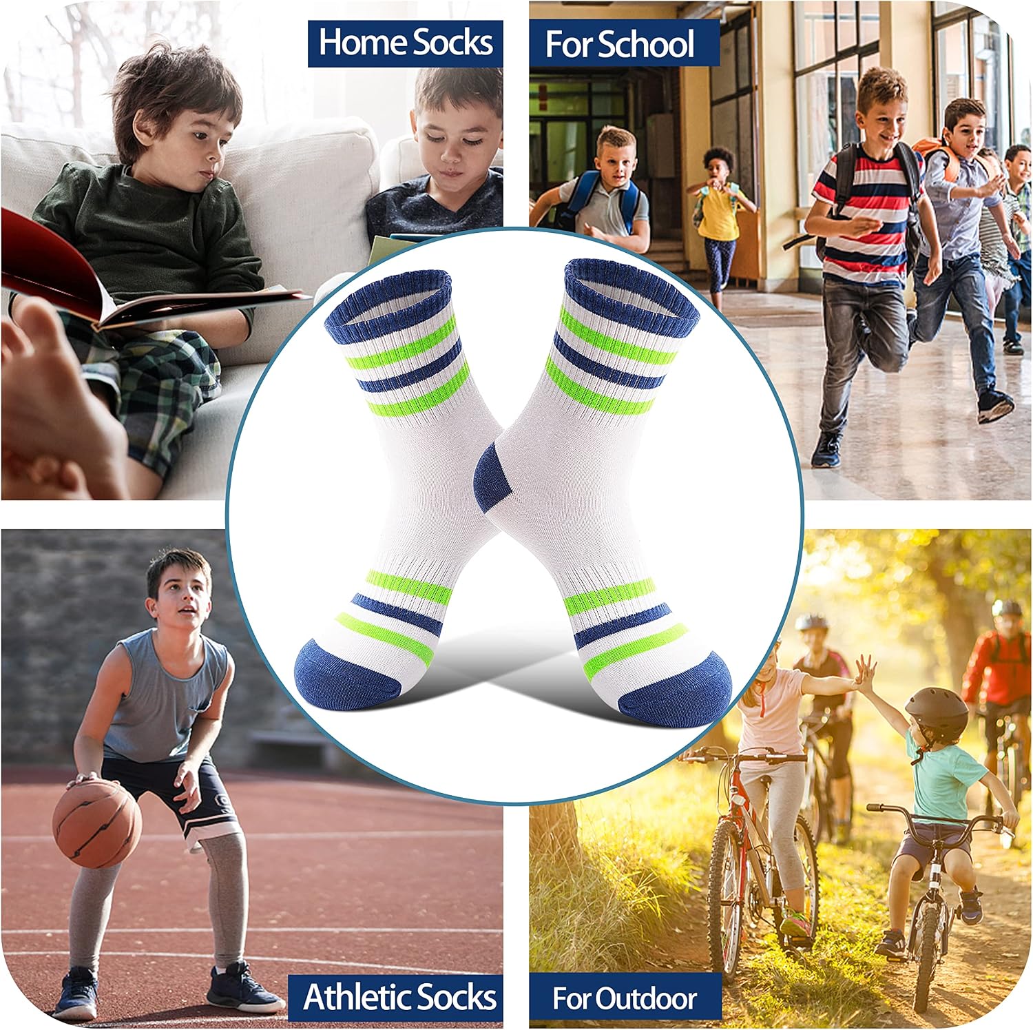 Thumbnail 5 de Welwoos Kids Socks 6 Pairs 85% Cotton