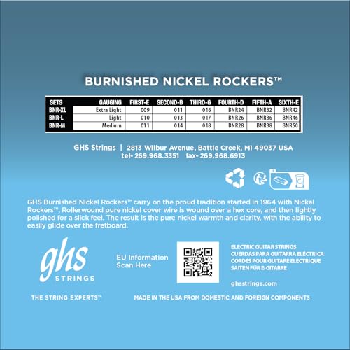 Thumbnail 9 de GHS Cordes pour guitare électrique Burnished Nickel Light – Round Wound