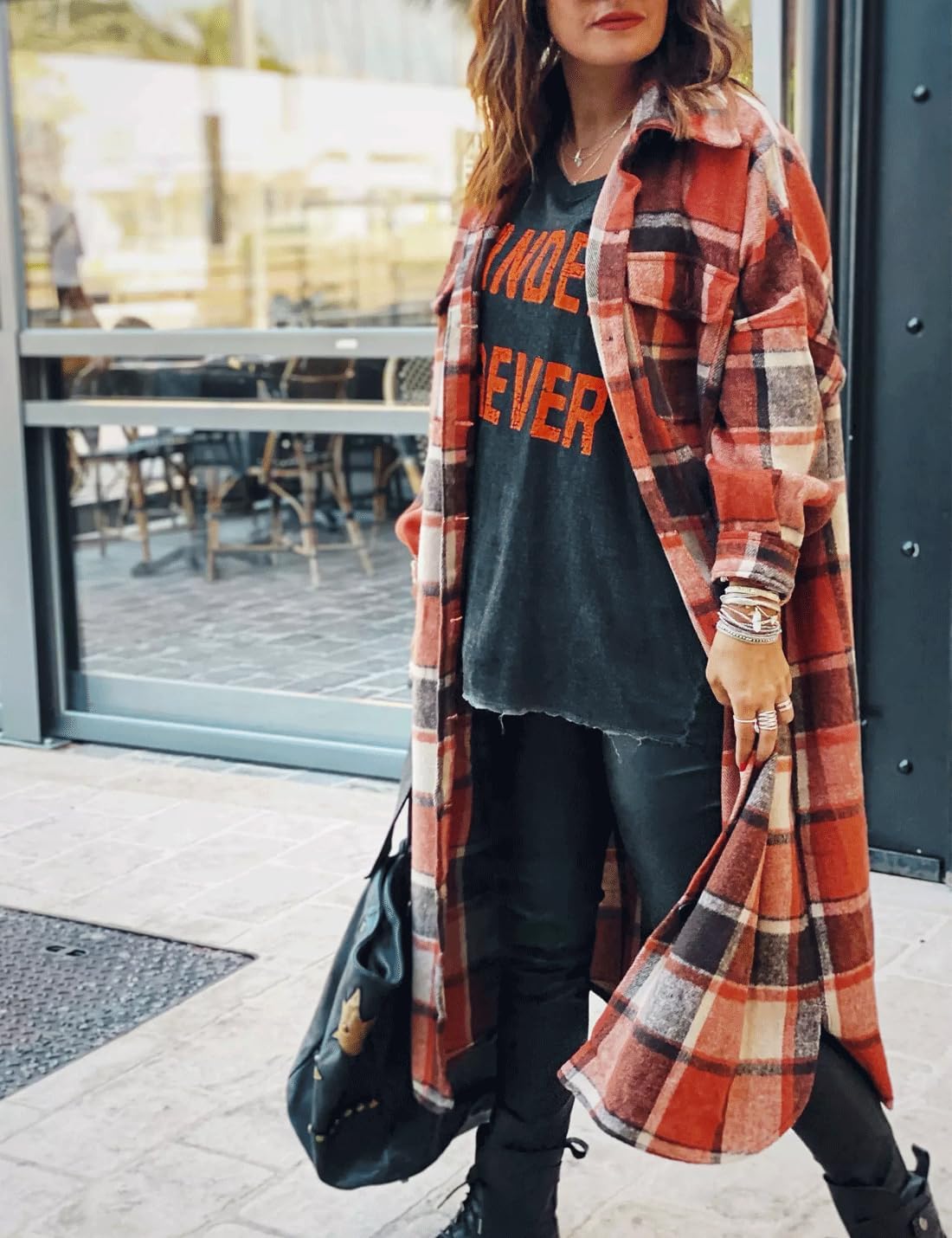Detalle 1 de SKIKYAN Flannel Shacket Oversized