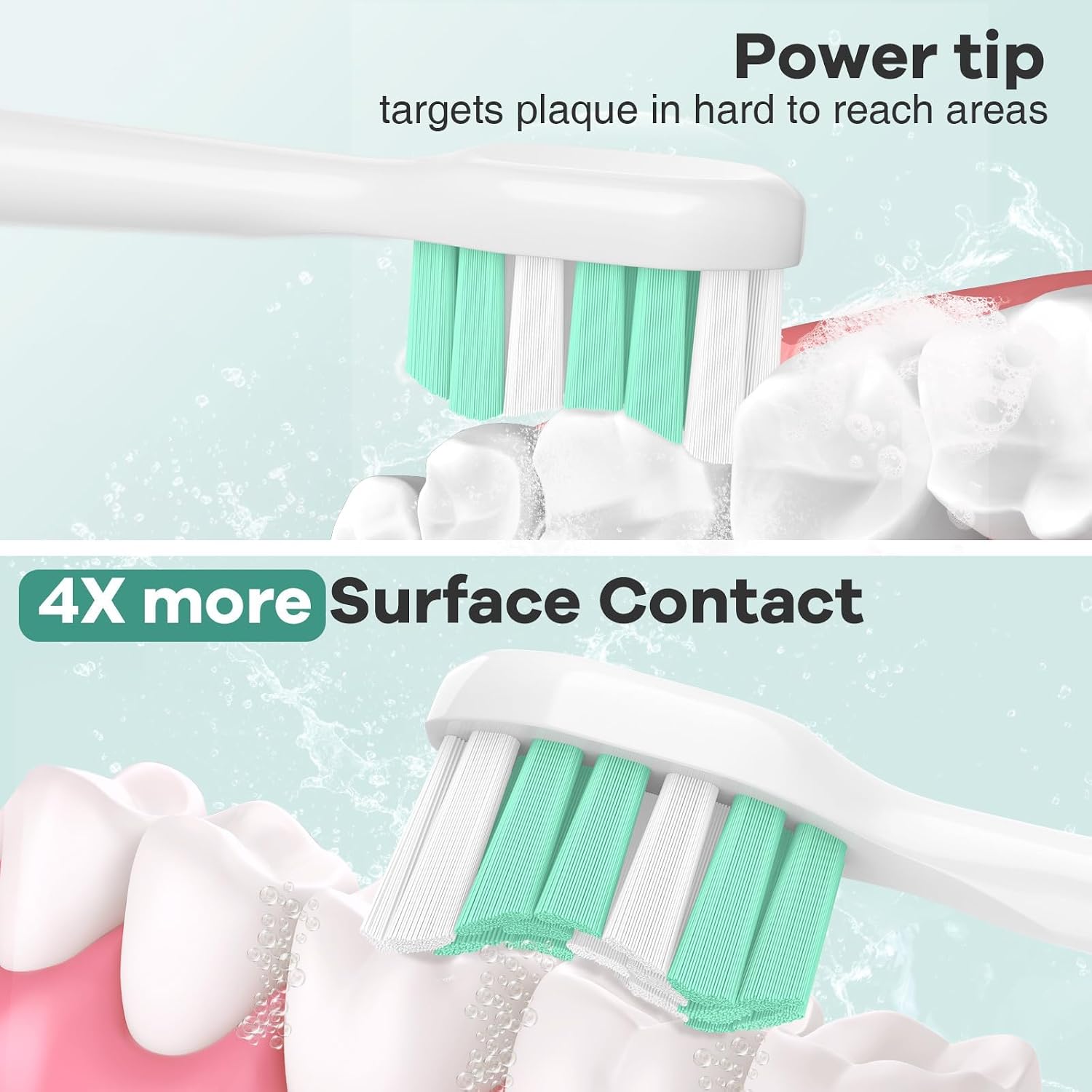 Thumbnail 3 de Aoremon Toothbrush Replacement Heads for Philips Sonicare C2 Plaque Control (10 pcs) with Medium-Firm Dupont Bristles