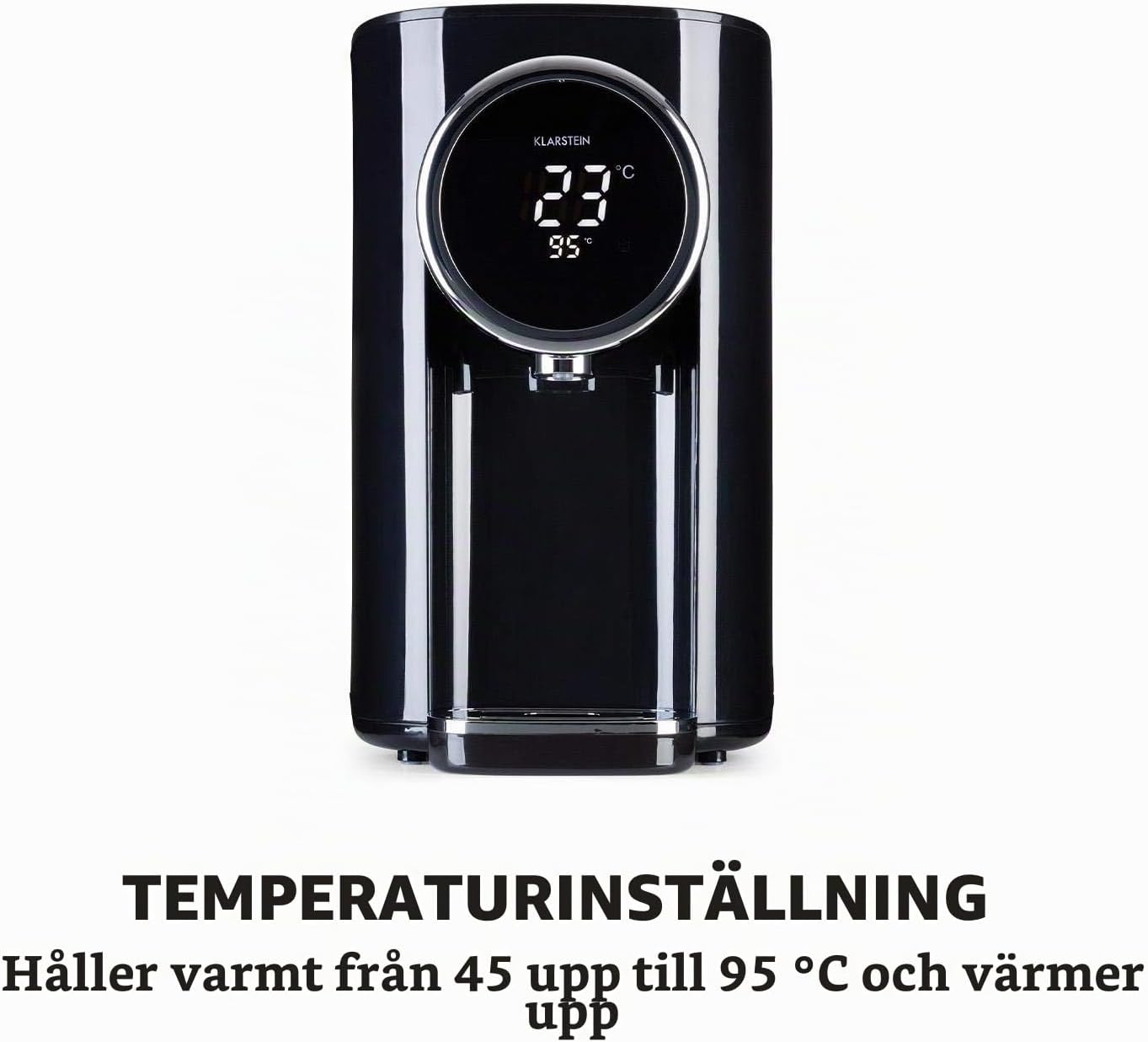 Detalle de Klarstein LSHAZ11A Hot Spring Plus varmvattenautomat, 5 l, LCD och 45–95 °C