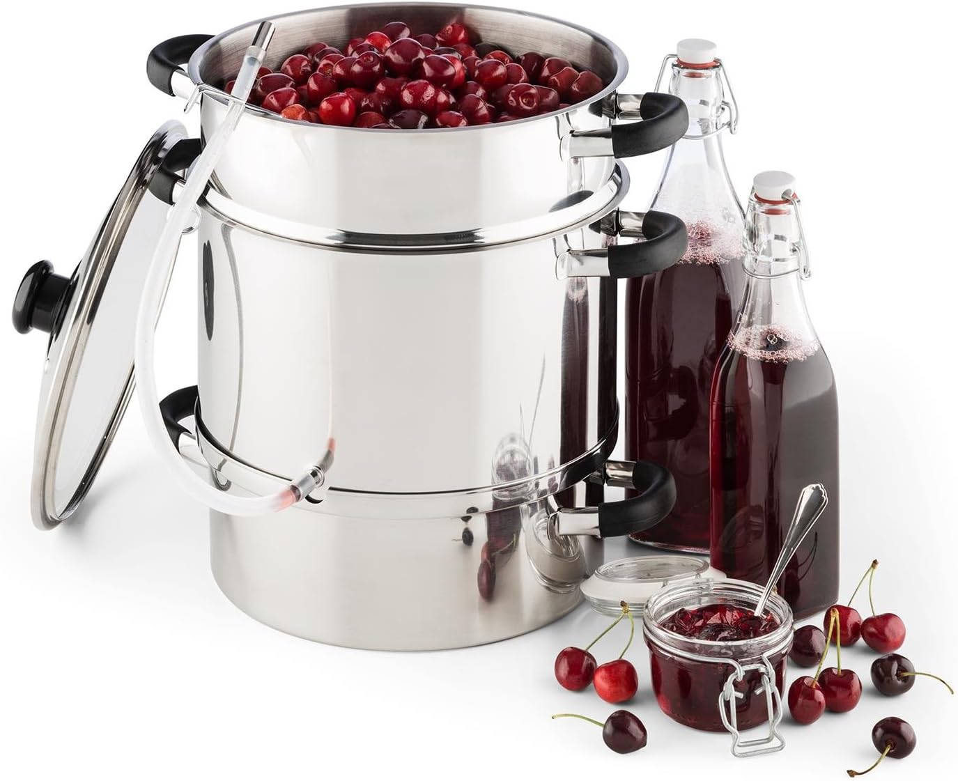 Thumbnail 6 de Klarstein Applebee ångsaftare, 1 500 W, 8 liter, rostfritt stål