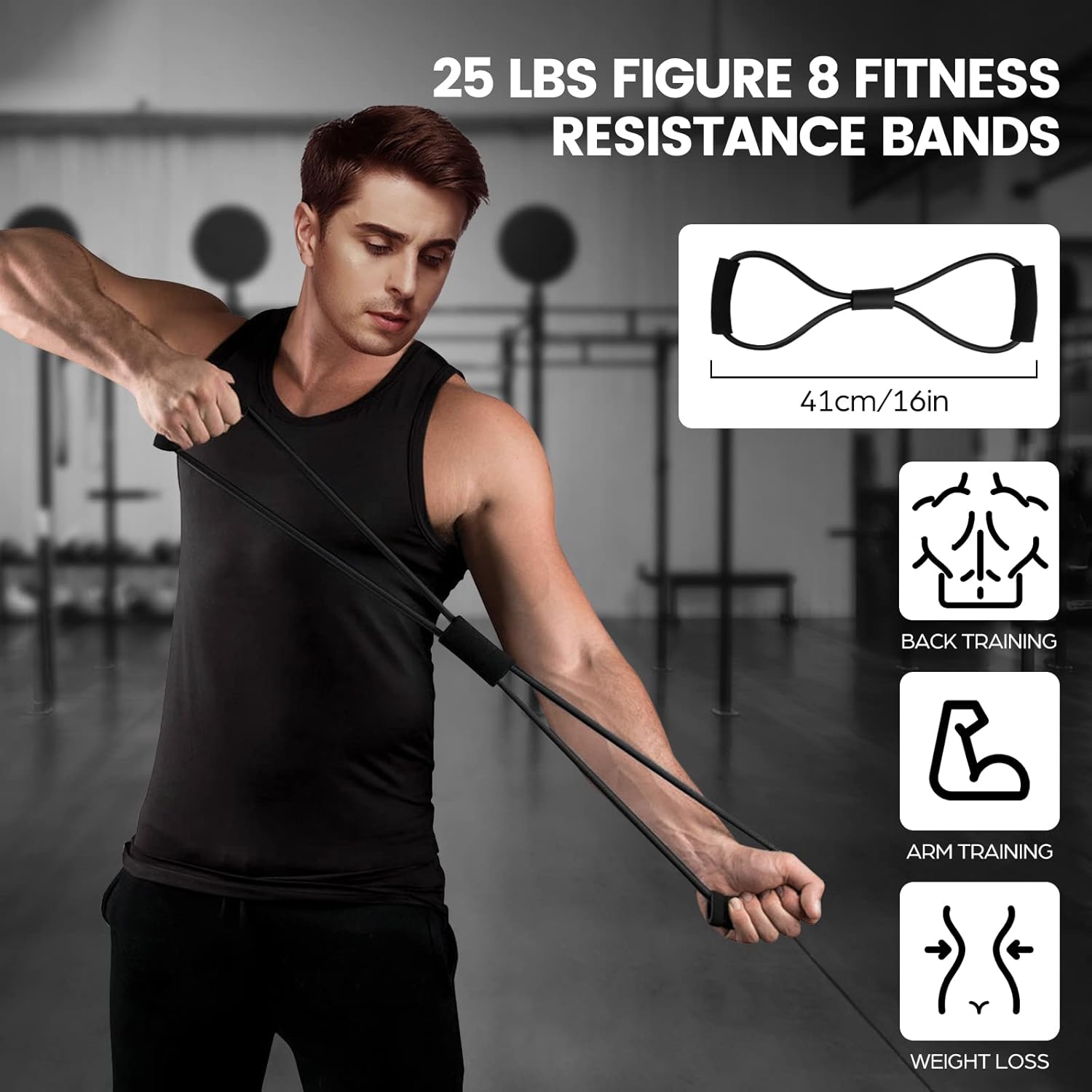 Thumbnail 5 de Odoland Élastiques de Musculation - Set Bandes d’Exercice (Kit 5 tubes + 4 bandes) avec Accessoires