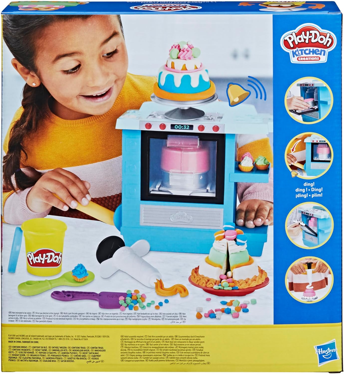 Thumbnail 6 de Play-Doh Hasbro Kitchen Creations – Playset Il Dolce Forno, torte che lievitano davanti ai tuoi occhi, 5 colori di pasta modellabile