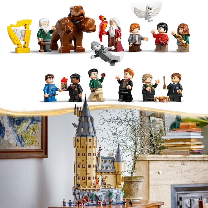 Detalle de LEGO Harry Potter Schloss Hogwarts: Der Hauptturm (76454) – Große Bau- und Sammelherausforderung