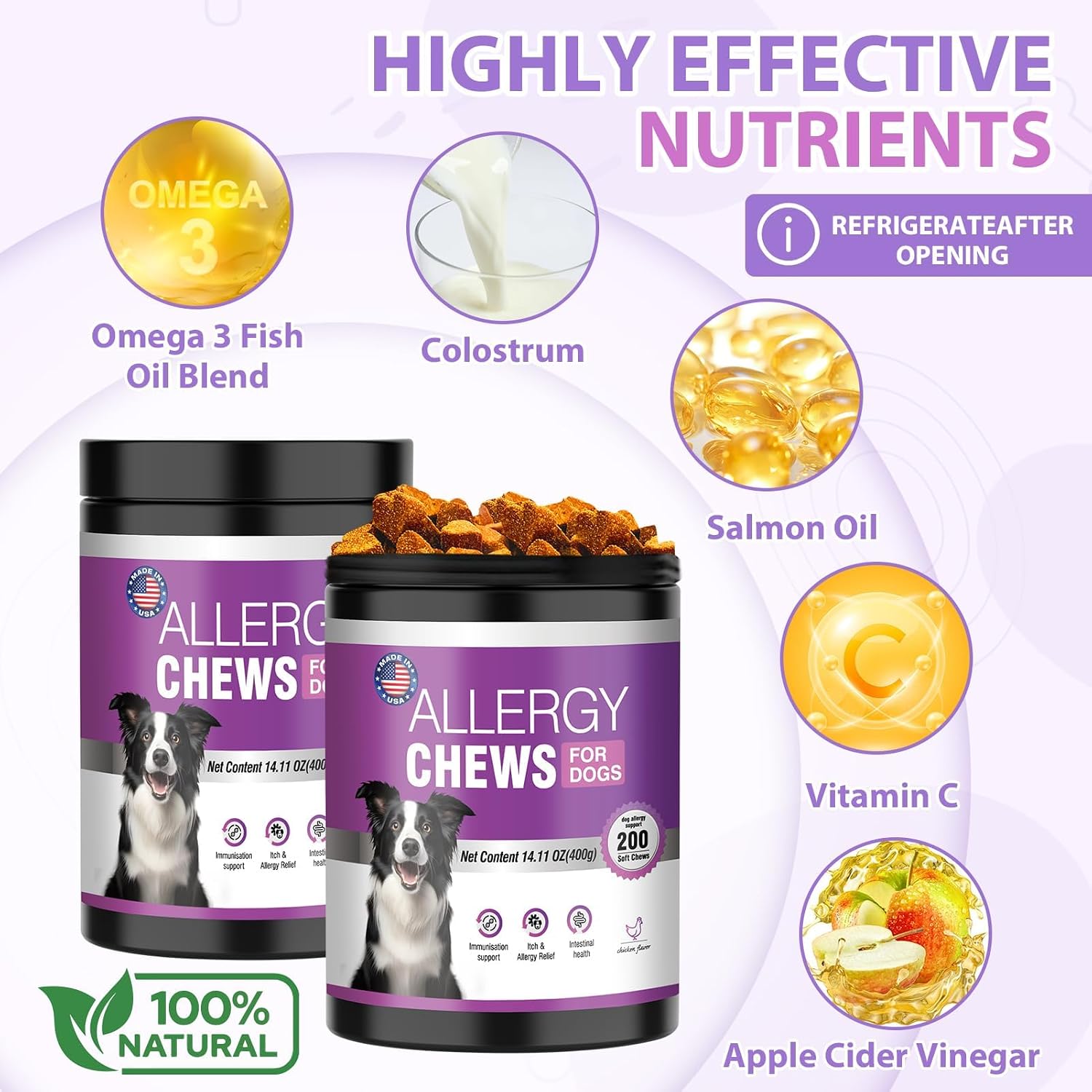 Thumbnail 2 de Dog Allergy Chews, 400 Count