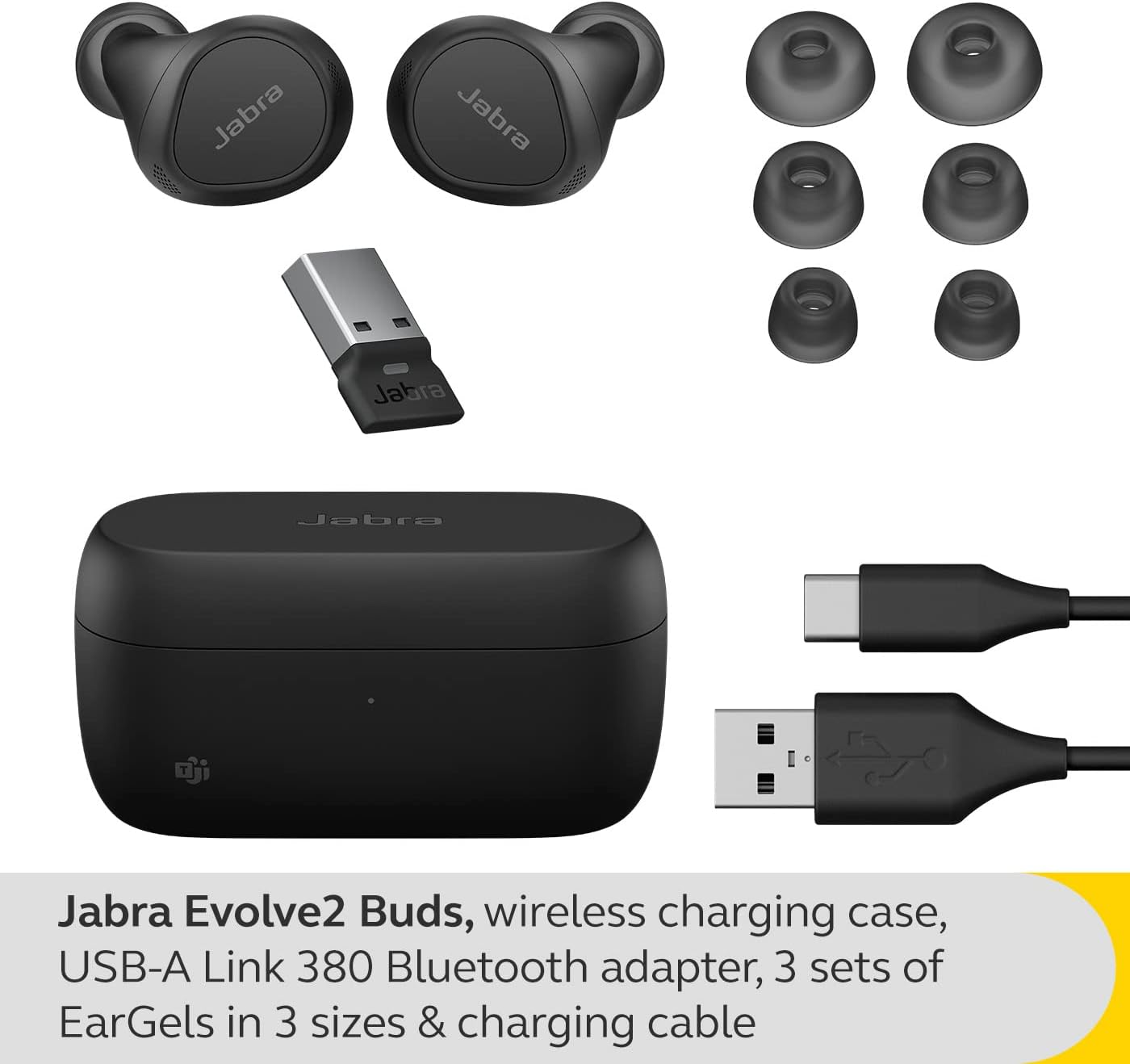 Thumbnail 1 de Jabra Evolve2 Buds ANC earbuds