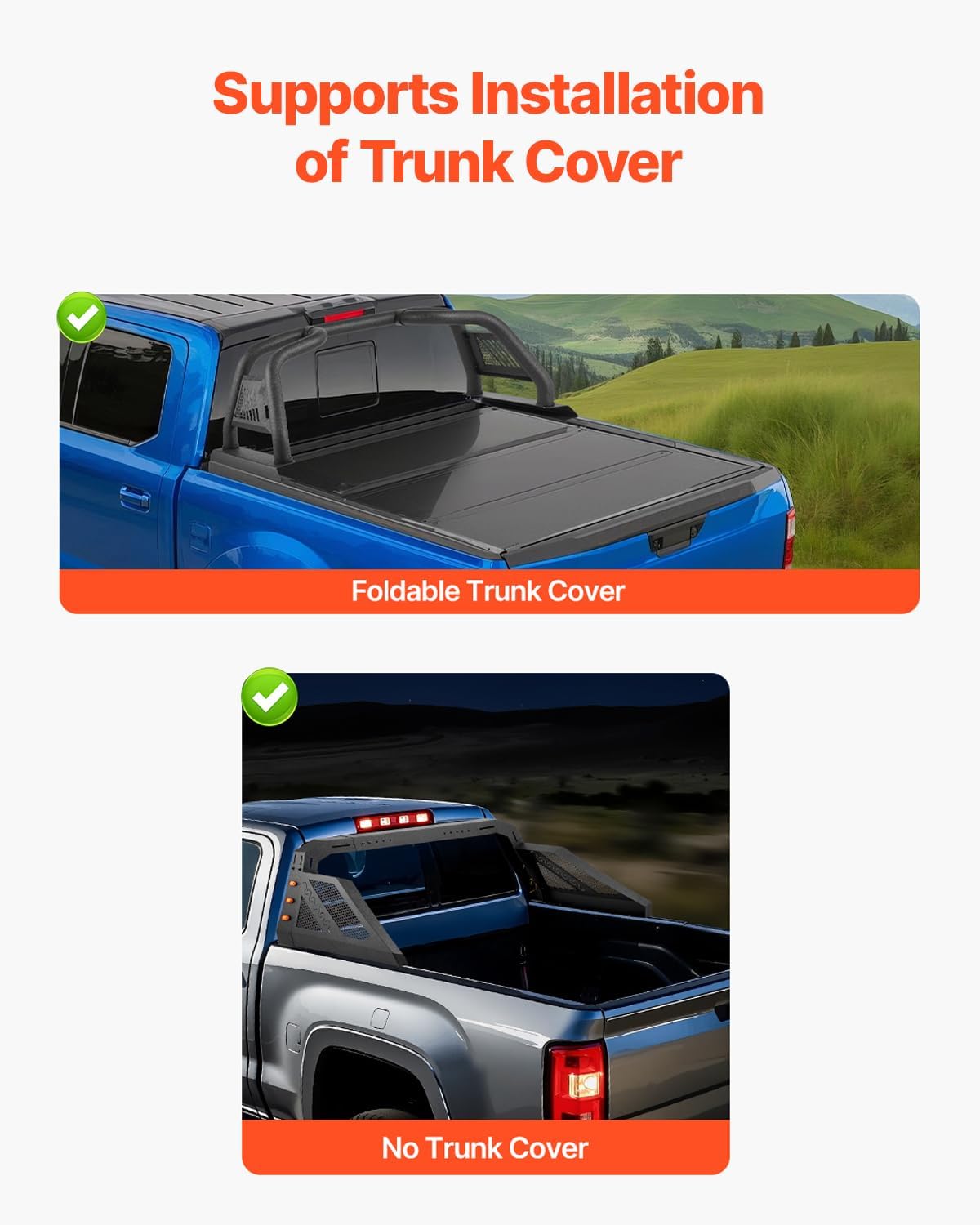 Detalle de VEVOR Truck Bed Roll Bar, Carbon Steel