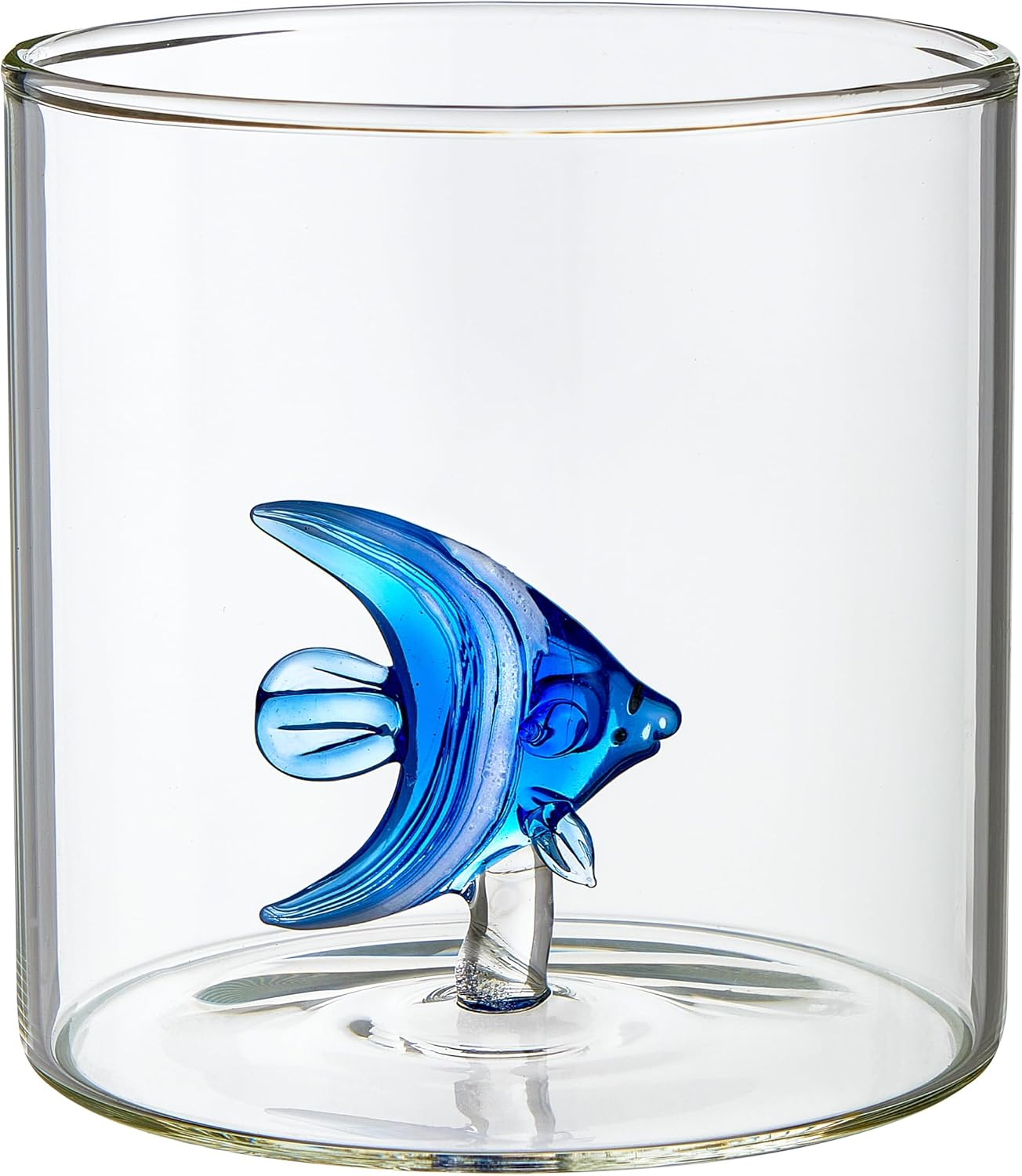 Detalle de Baroni Home Set da 6 bicchieri in vetro borosilicato da 32 cl con animali, lavabili in lavastoviglie