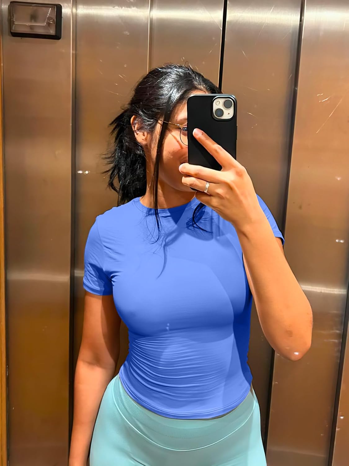 Detalle de ZAAYO Damen Sportshirt 73 Nylon-Anteil