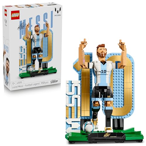 Detalle de LEGO Editions Lionel Messi: Leyenda del Fútbol – Maqueta 3D de Figura y dos poses