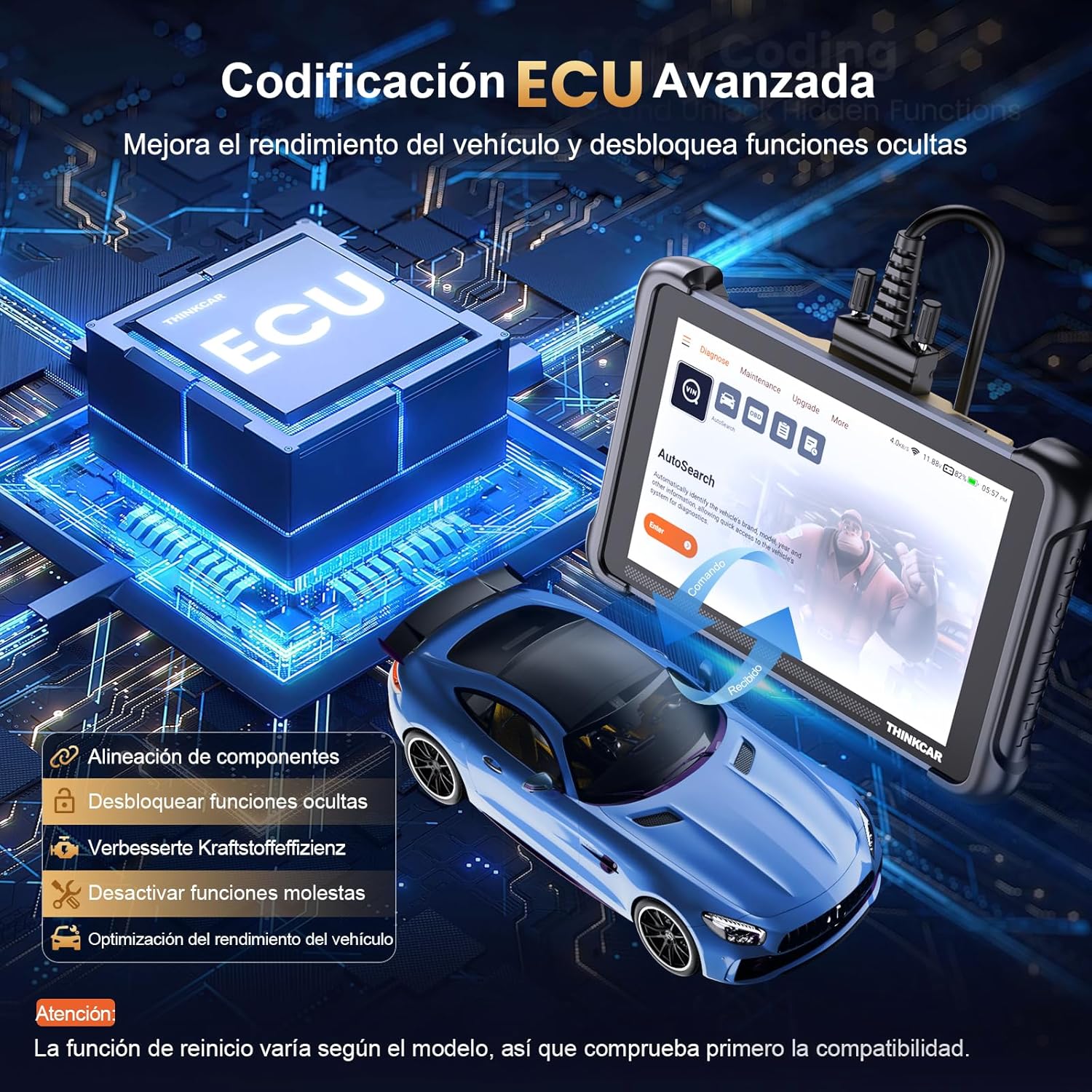 Thumbnail 4 de ThinkScan 689 OBD2 Diagnosis 34 funciones