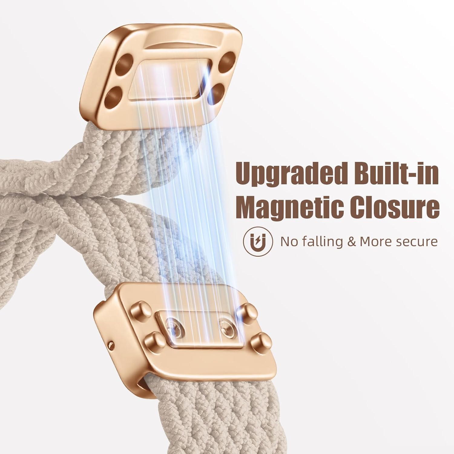 Thumbnail 1 de Oielai Braided Strap for Apple Watch: Adjustable Elastic Nylon Band for All Sizes