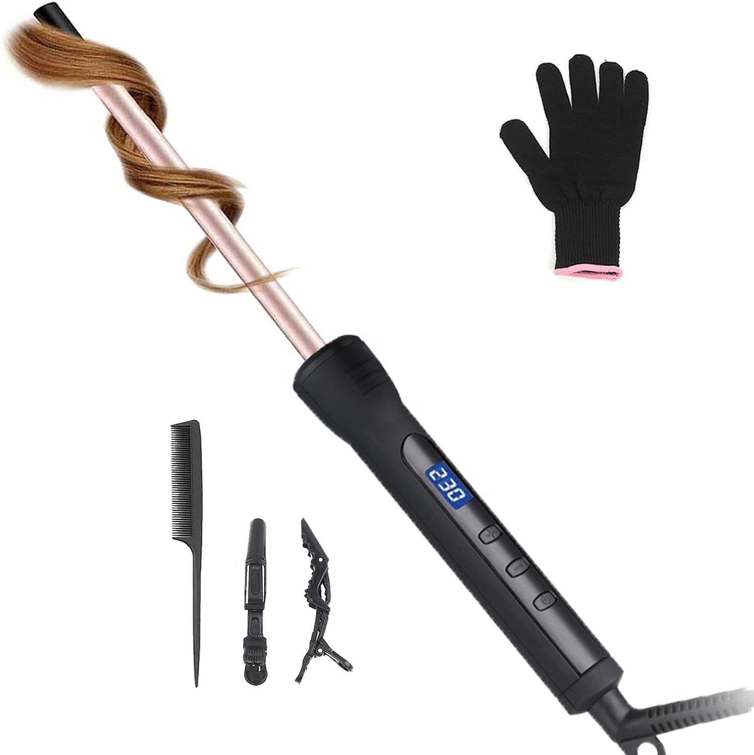 Thumbnail 6 de Culer Pro Curling Wand 9mm thin iron curling tongs