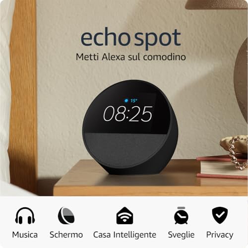 Thumbnail 7 de Amazon Echo Spot (modello 2024) – sveglia intelligente con Alexa+