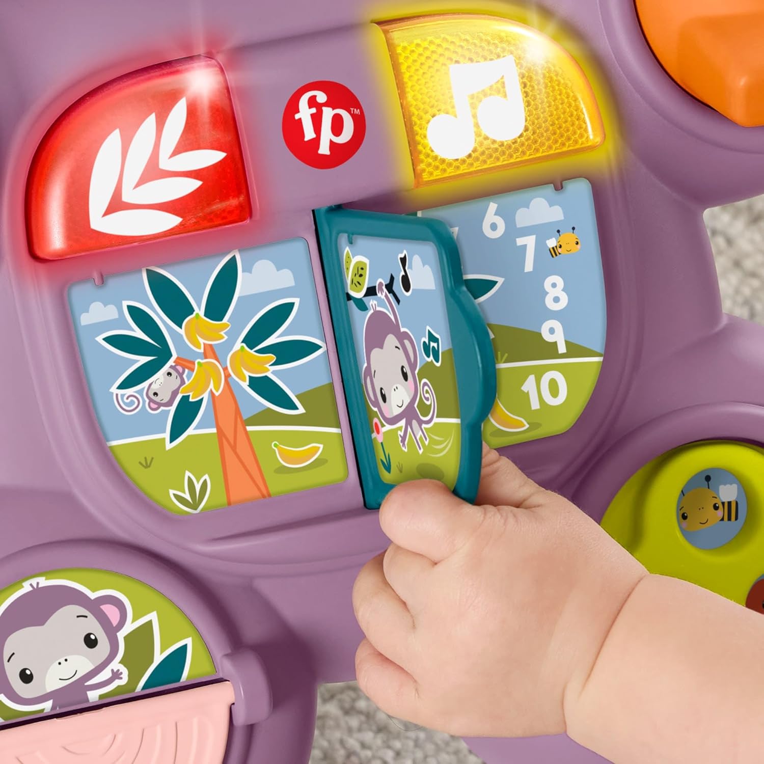Detalle 2 de Fisher-Price Scimmietta Viola andador 6 mesi