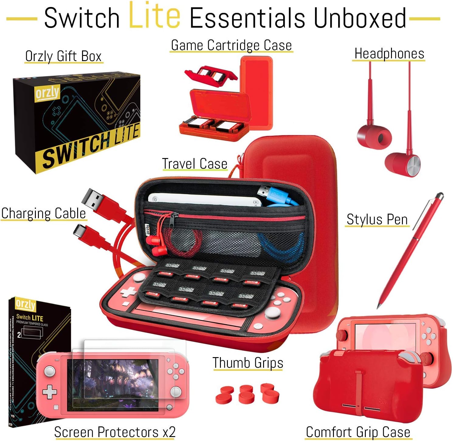 Thumbnail 2 de Orzly Accesorios Switch Lite Pack completo