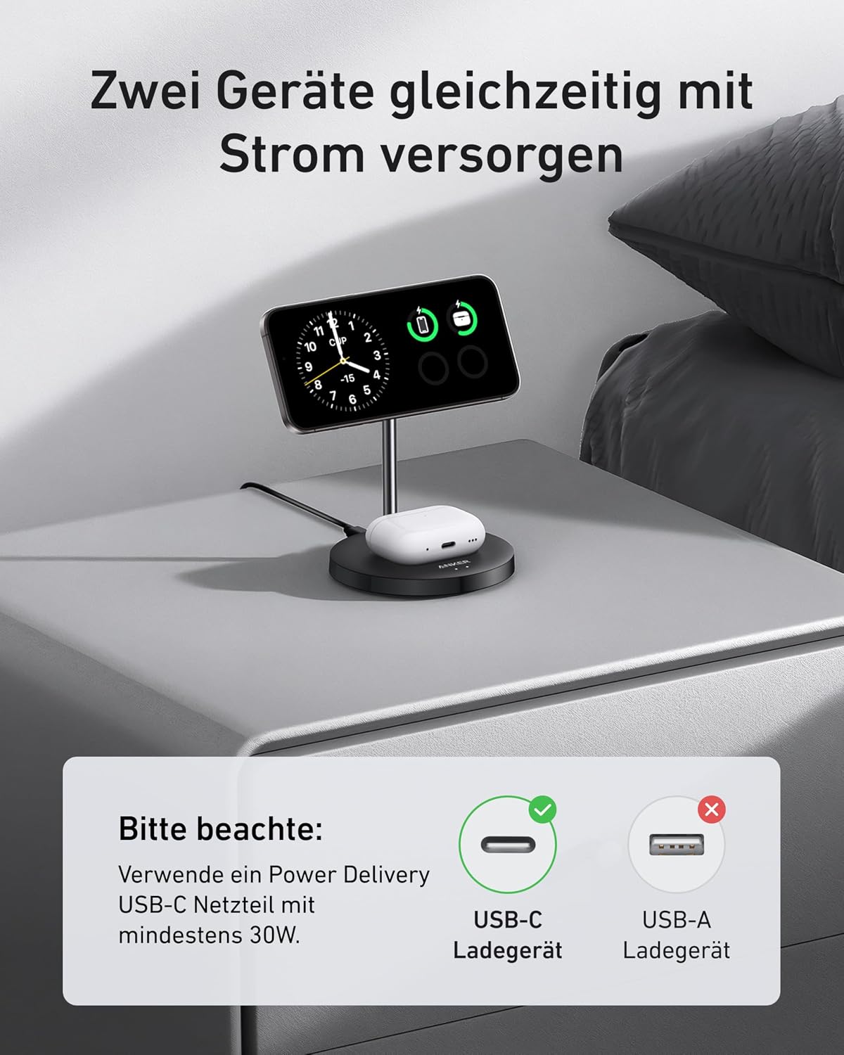 Detalle de Anker MagGo 15W Magsafe Ladegerät 15W
