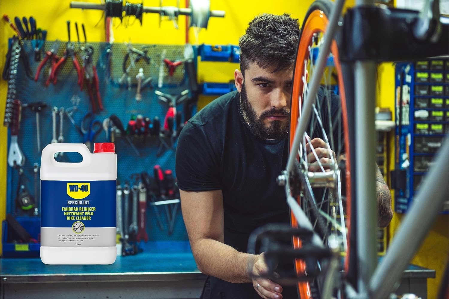 Detalle de WD-40 SPECIALIST Nettoyant Vélo Bidon 5L — nettoyage polyvalent prêt à l’emploi