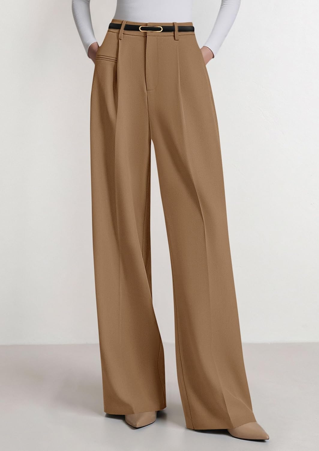 Thumbnail 2 de PRETTYGARDEN Women's Wide Leg Dress Pants: 2026 Business Casual Palazzo Pants, High Waisted, Tummy Control