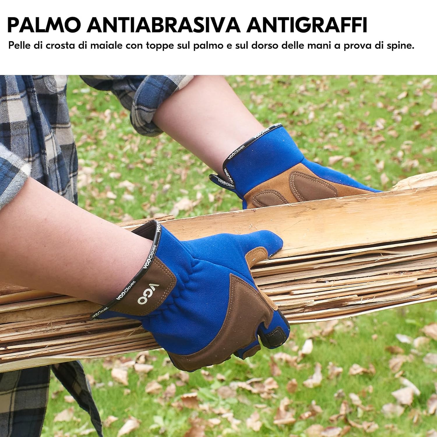 Thumbnail 2 de Vgo... Guanti Lavoro per Giardinaggio: antiabrasione, touchscreen e comfort per uso quotidiano