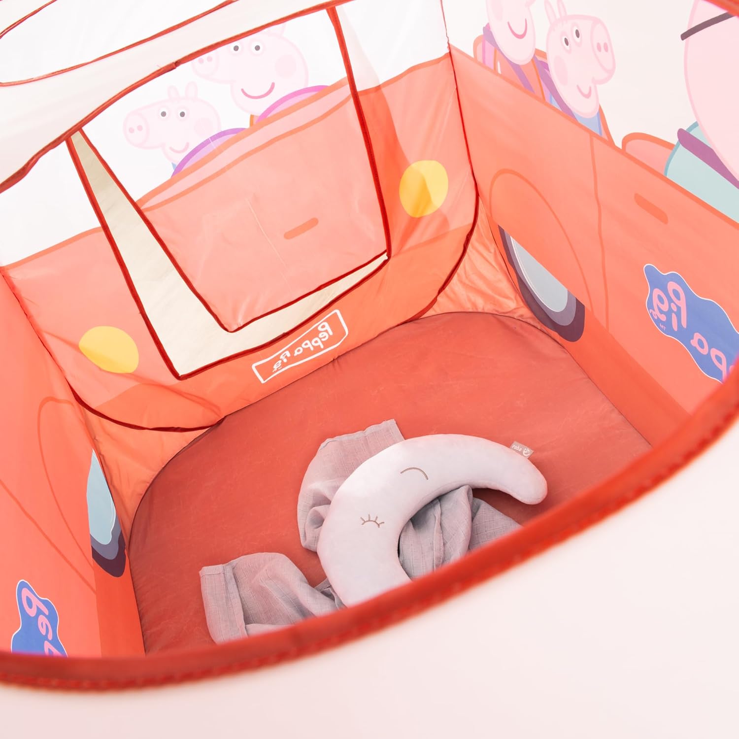 Detalle de roba Pop-Up Spielzelt Peppa Pig – Autoform, 75 × 75 × 120 cm, indoor & outdoor