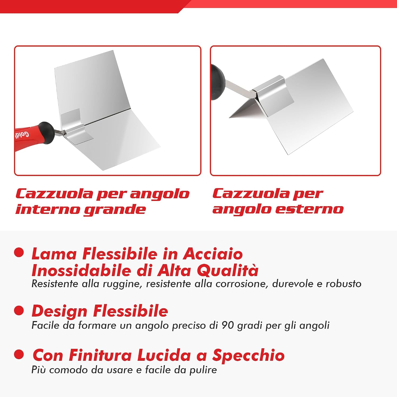Thumbnail 3 de Goldblatt cazzuola angolare 2 pezzi 126x100 mm