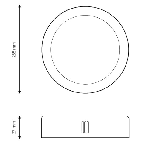 Detalle de M Ledme Panel de Superficie Serie Slim 25W (LM5246) – Luz fría 6000K, 2500 lm, IP20
