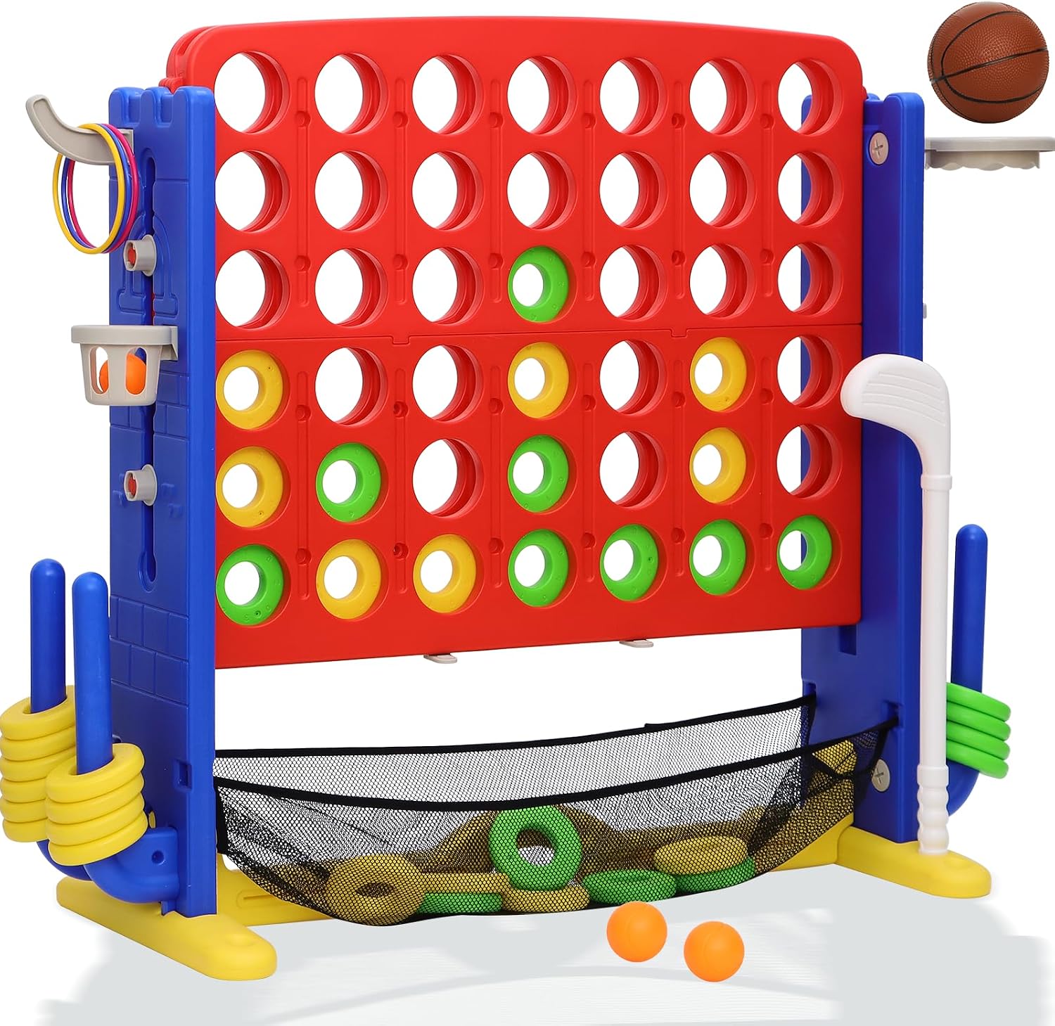 Detalle de HAPPYMATY Giant 4 in A Row Game set