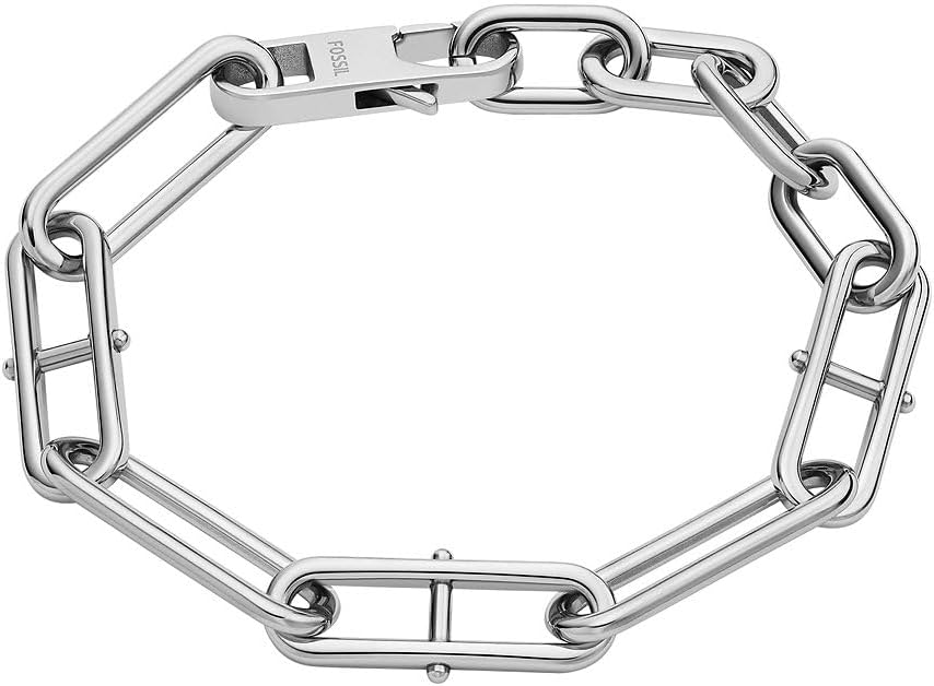 Thumbnail 6 de Fossil bracciale a catena da donna in acciaio inox dorato con chiusura a moschettone