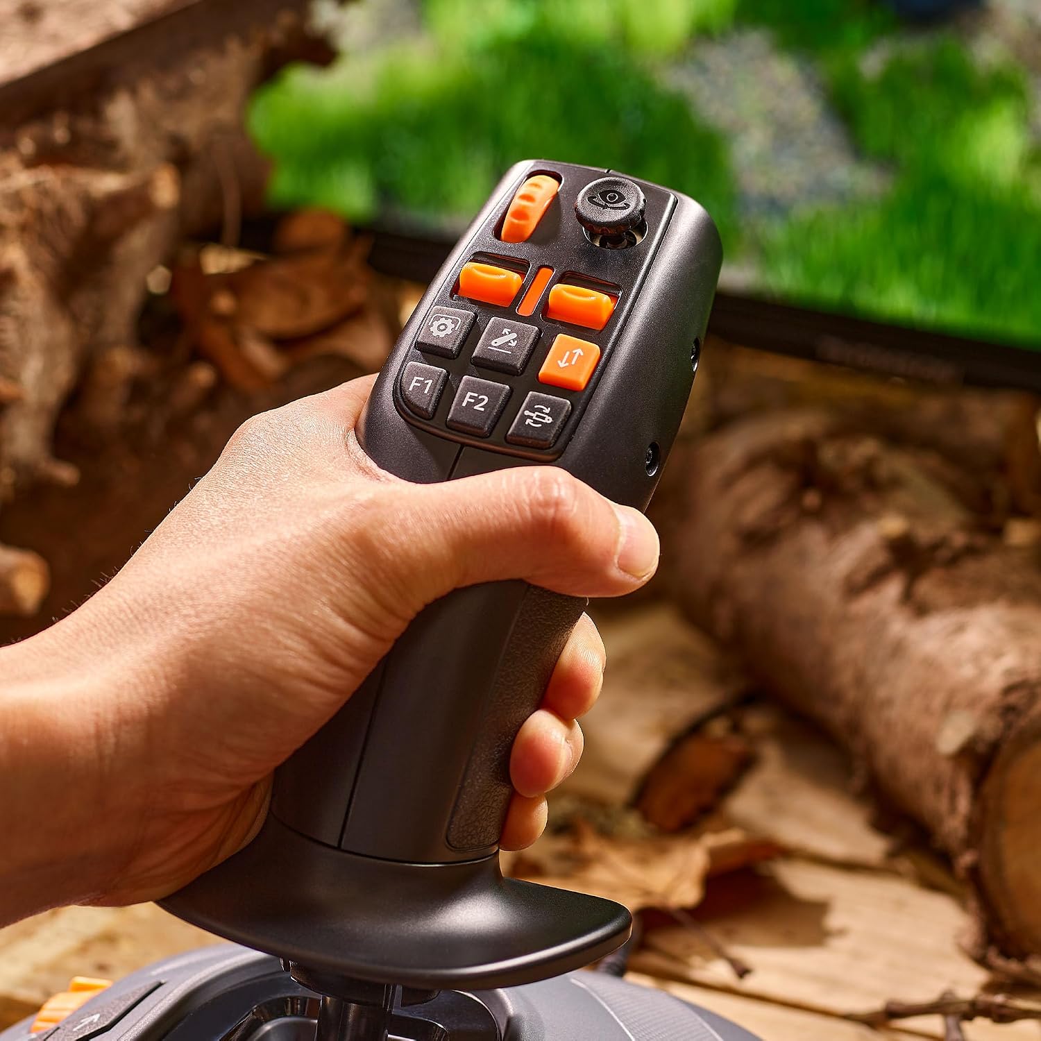 Detalle de Thrustmaster SimTask FarmStick : joystick multifonction pour l’agriculture sur Xbox et PC