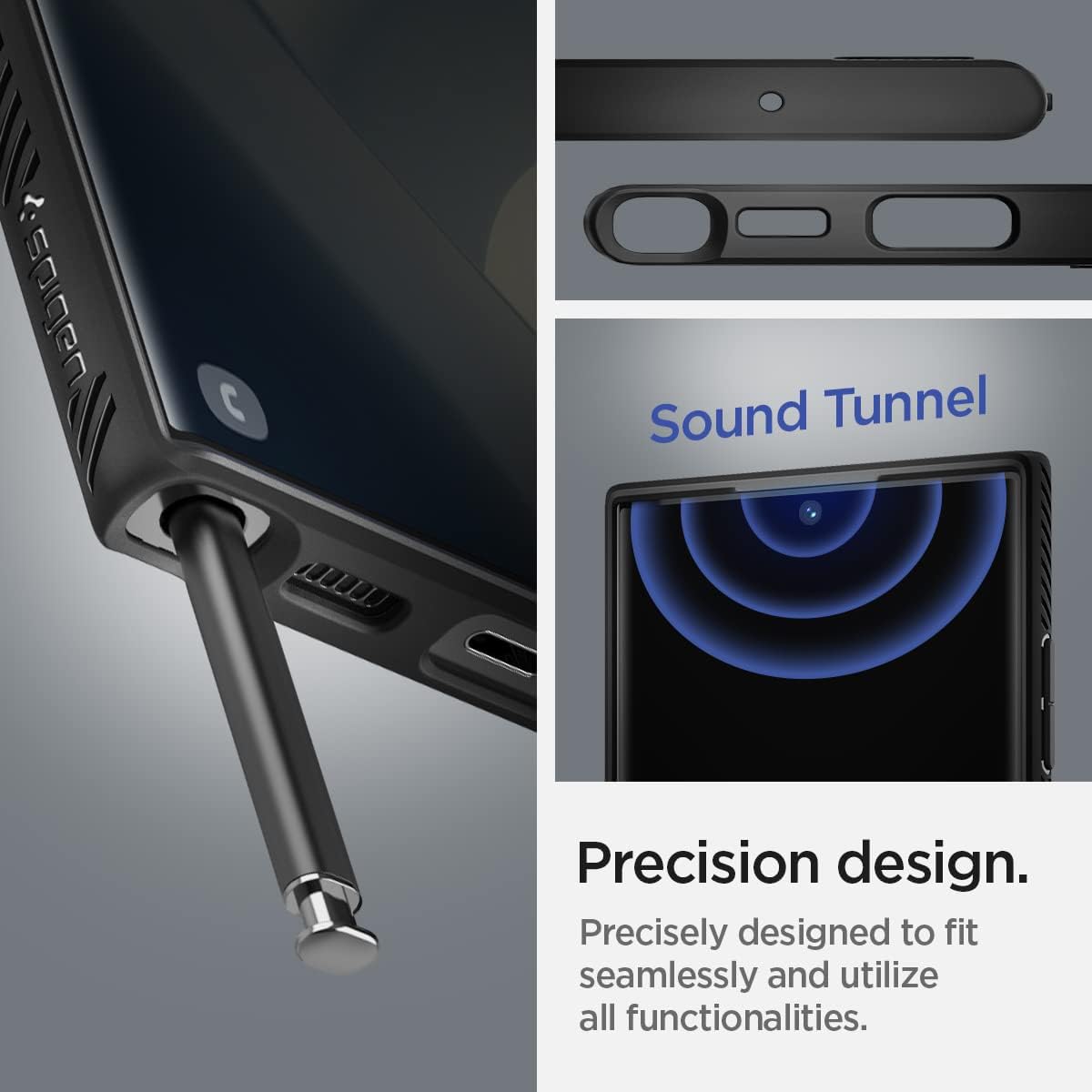 Thumbnail 6 de Spigen Liquid Air Coque pour Samsung Galaxy S22 Ultra 5G – Noir Mat
