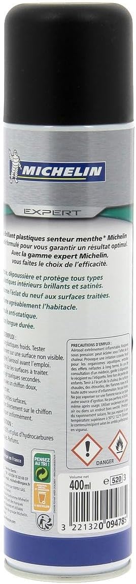 Detalle 2 de MICHELIN Expert Nettoyant Brillant Plastiques Voiture – 400 ml, menthe