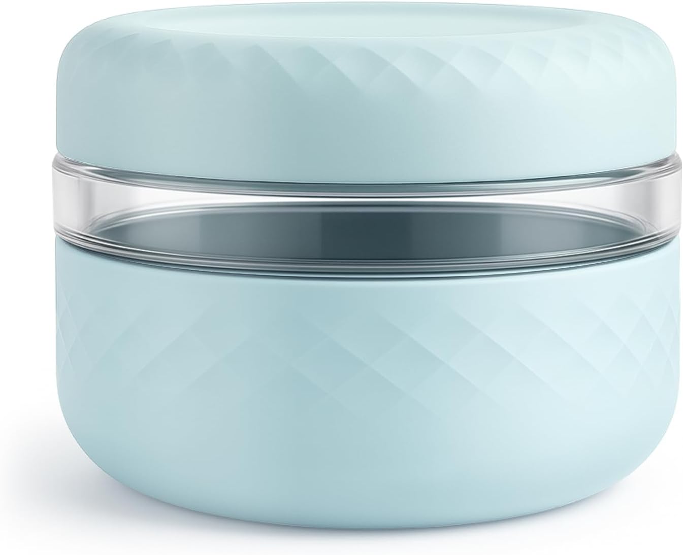 Detalle de Cafezi 16 oz Glass Lunch Bowl with Lid — Leakproof, BPA-Free & Microwave Safe