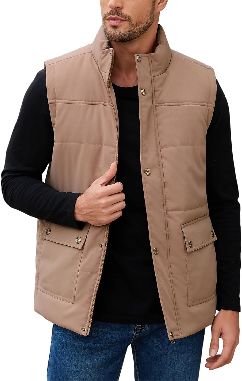 Detalle de Xnova Veste Sans Manches Homme Doublure Polaire — Chaude et Polyvalente