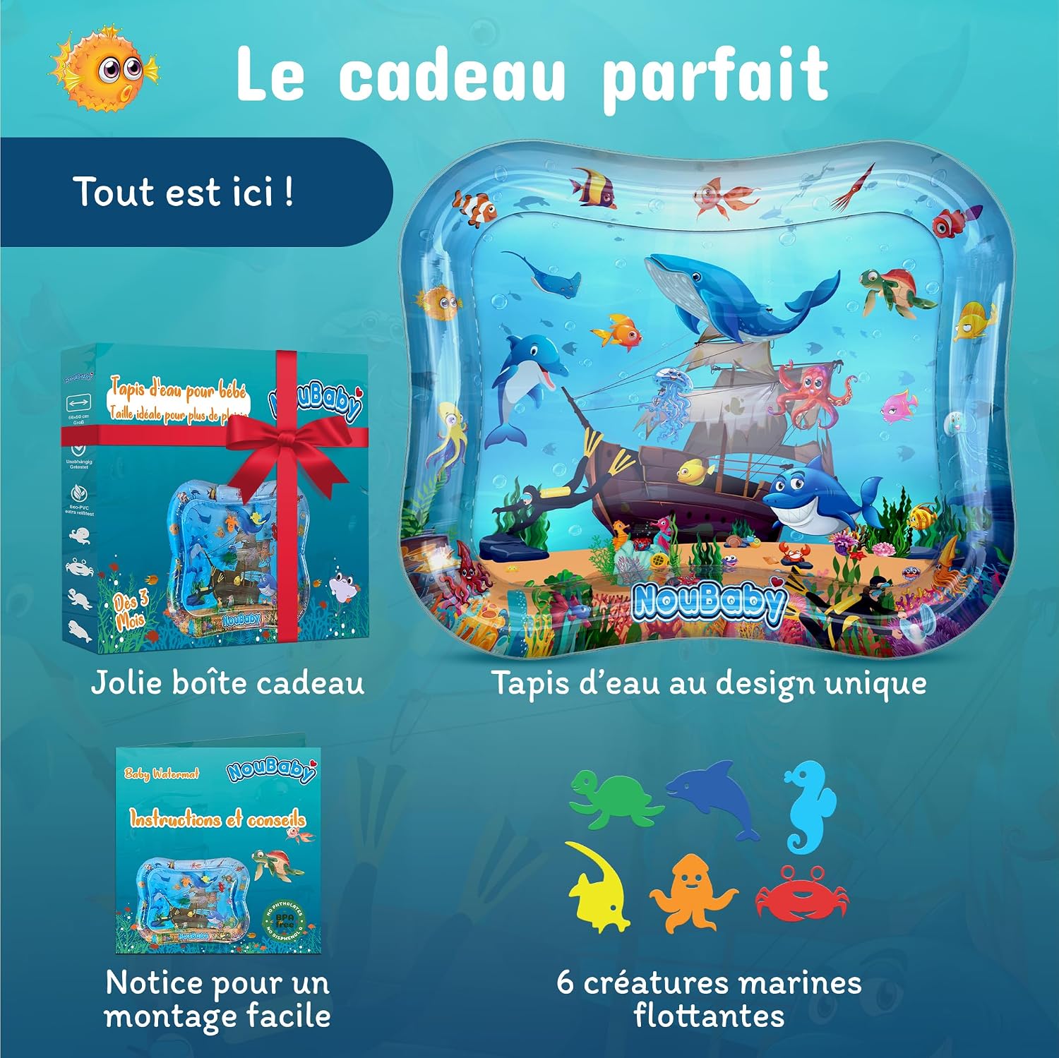 Thumbnail 3 de NouBaby Tapis Eau Bebe Eveil XXL