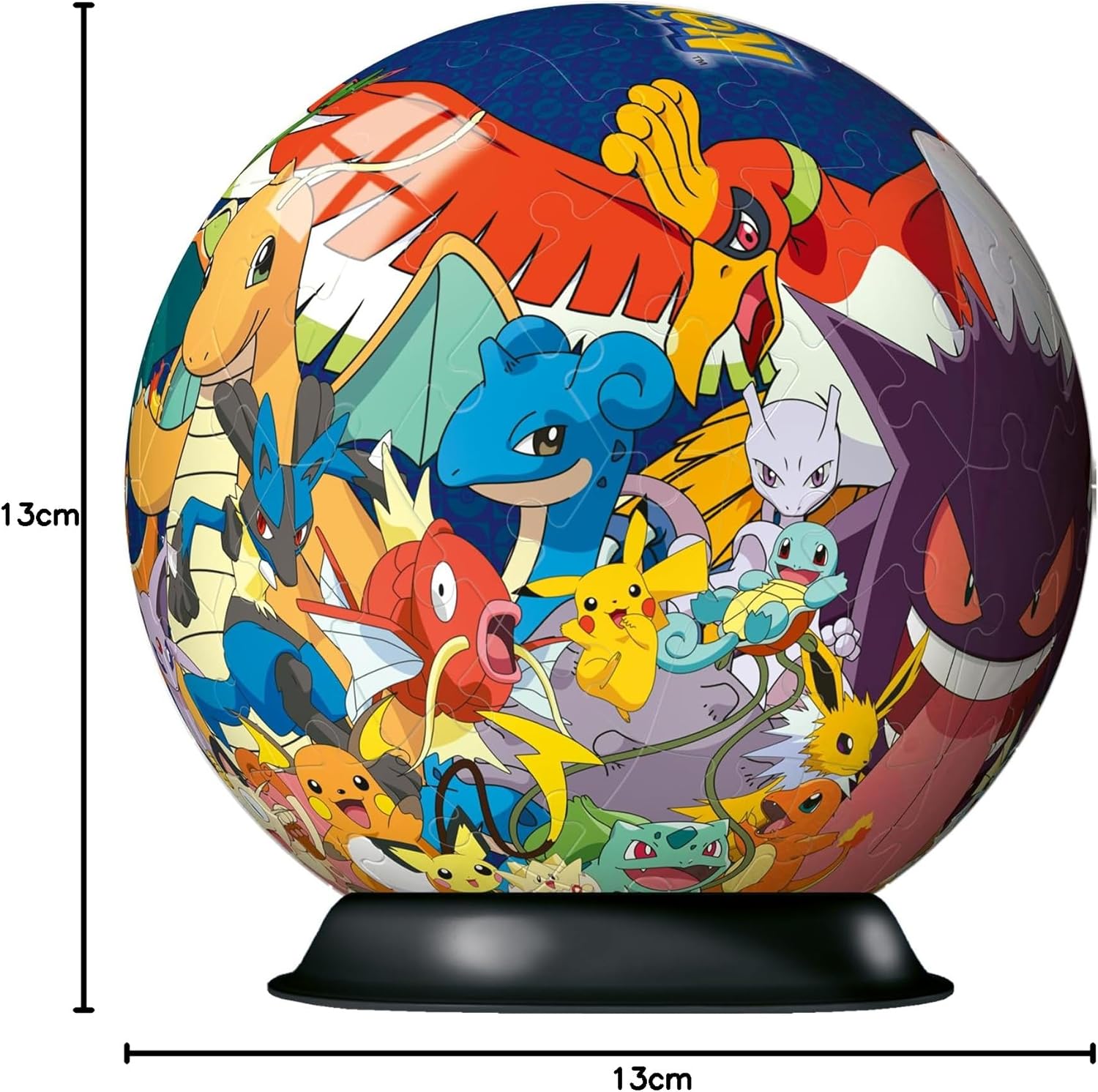 Thumbnail 6 de Ravensburger Puzzle 3D Pokémon Sphère 72 pièces numérotées, sans colle (dès 6 ans) avec support