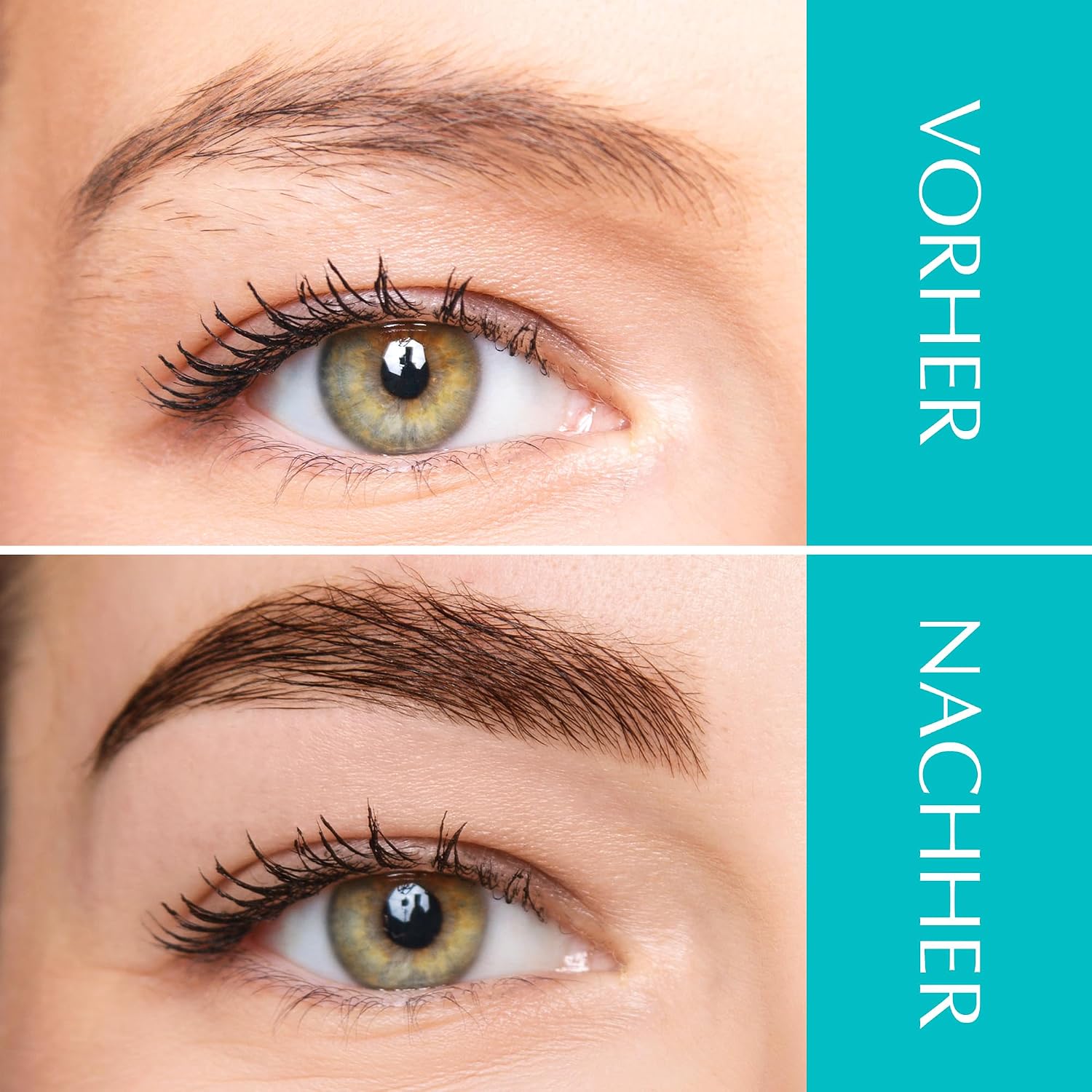 Detalle de Augenbrauenserum ohne Hormone – Längere, dichtere Augenbrauen und Wimpern mit präzisem Applikator (5 ml)