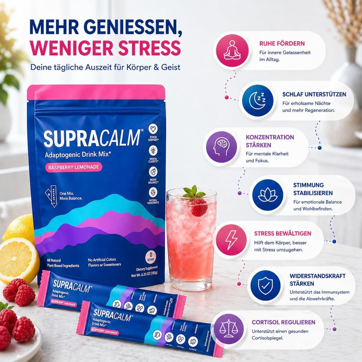 Thumbnail 6 de Jello Cortisol Cocktail Pulver – 20 Stück zur Unterstützung der Cortisol-Balance