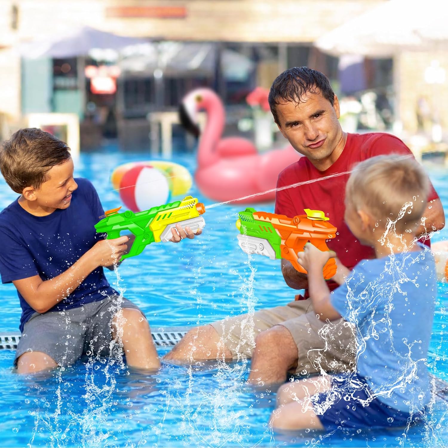 Thumbnail 6 de Quanquer pistola ad acqua per bambini e adulti, 3 pack da 600 ml (portata fino a 8-10 m)