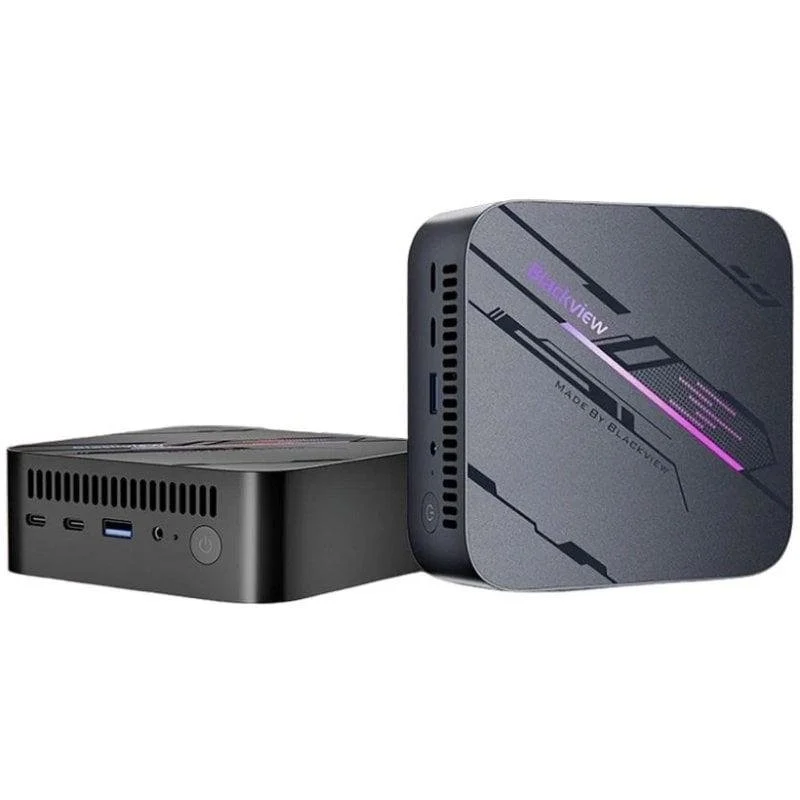 Detalle de Blackview MP100 Pro Mini PC con AMD Ryzen 5 7430U, 16 GB/512 GB y Windows 11 Pro