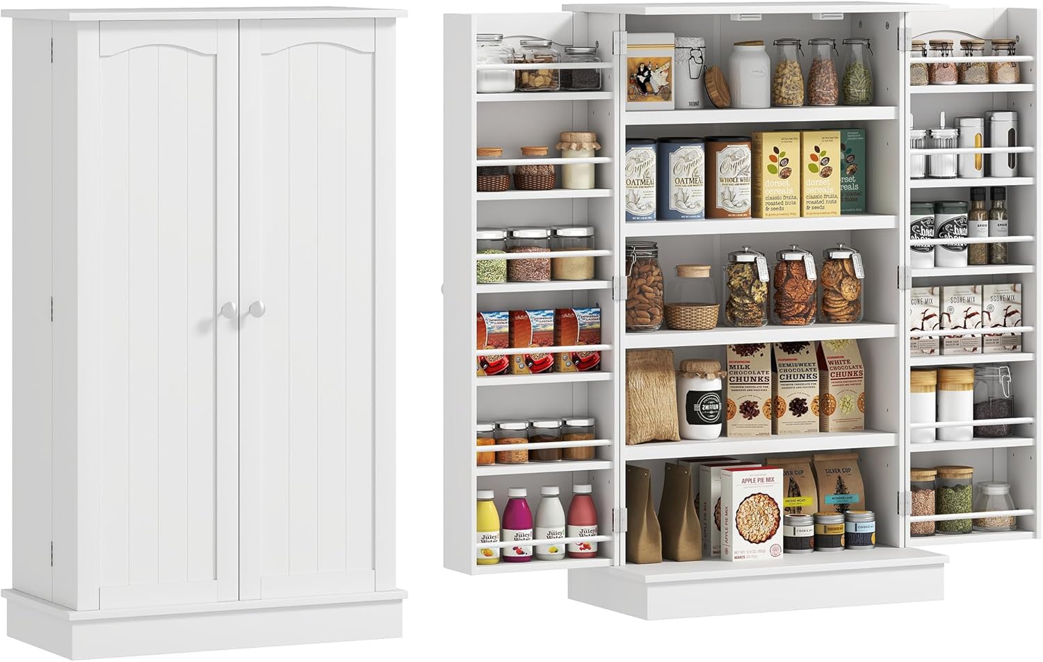 HOMCOM Armoire de Cuisine 60 x 30 x 104 cm