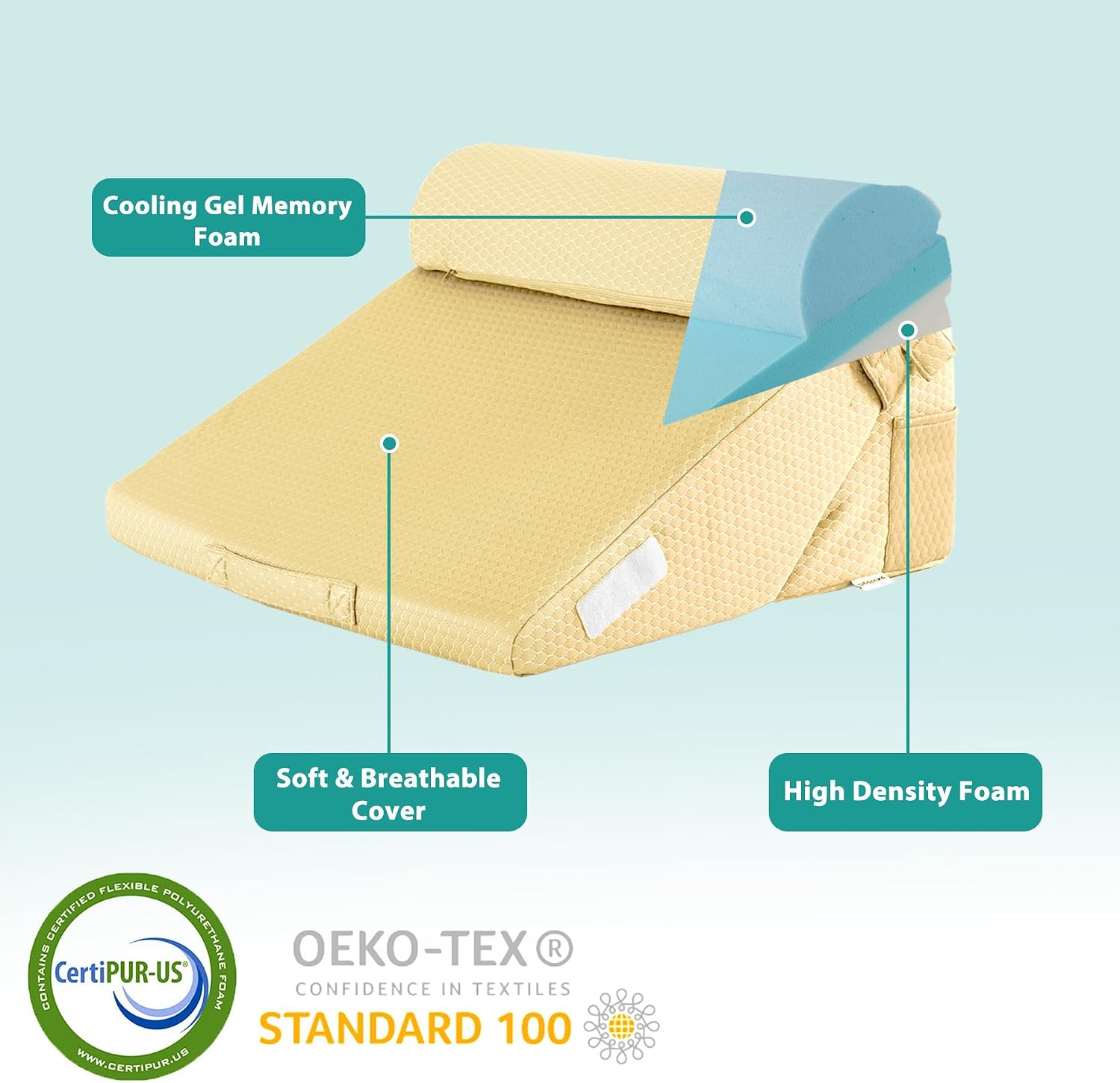 Thumbnail 4 de Bedluxe Wedge Pillow Set, 9- and 12-Inch