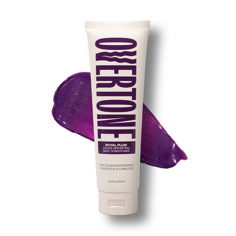 Detalle de Overtone Daily Color Depositing Conditioner - Royal Plum for Brown Hair