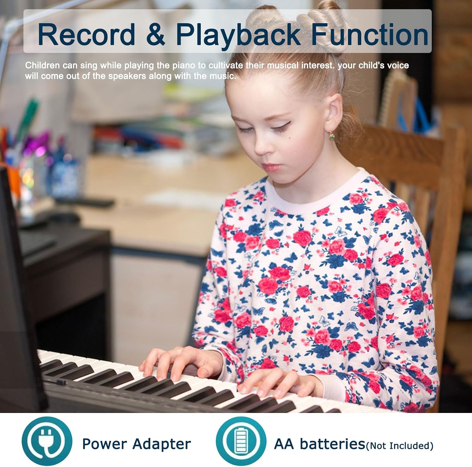 Detalle 1 de Electronic Keyboard Piano, 61 Keys
