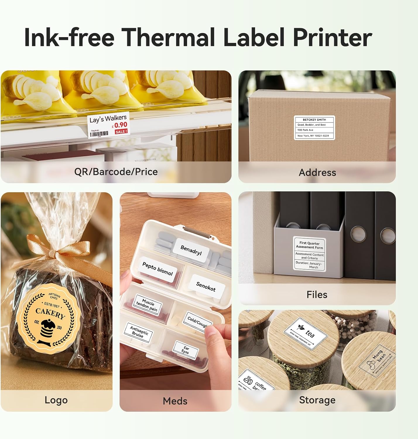 Thumbnail 4 de NIIMBOT B21-Pro-G B21 Pro Thermal Label Maker, 300 DPI Bluetooth
