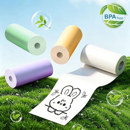 Thumbnail 9 de QUASON 18 Rolls Kids Camera Paper Roll Refill – BPA Free Thermal Paper for Instant Print Cameras