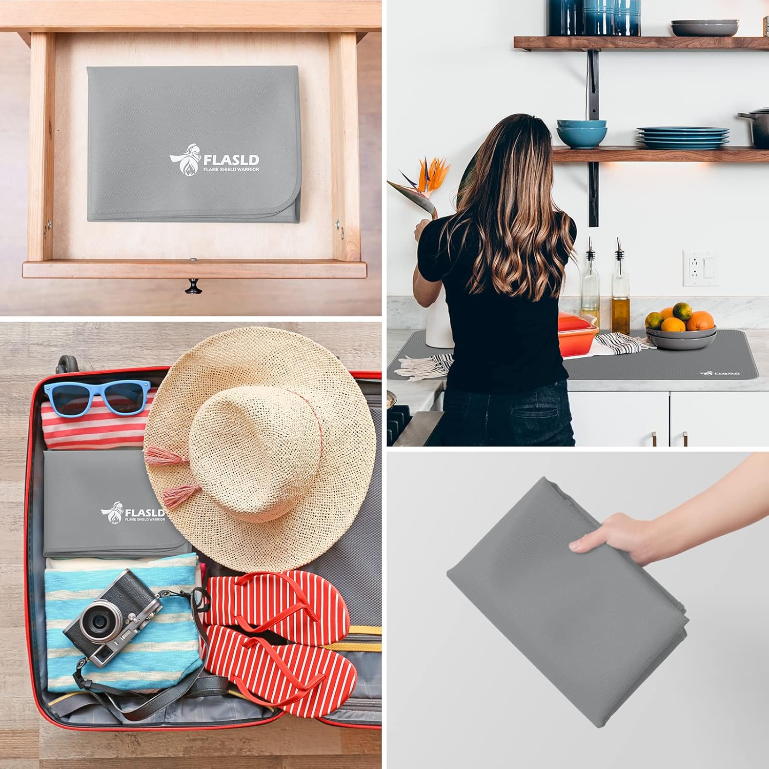 Thumbnail 4 de FLASLD Tappetino ignifugo multiuso 60×104 cm per esterni e interni 🧯